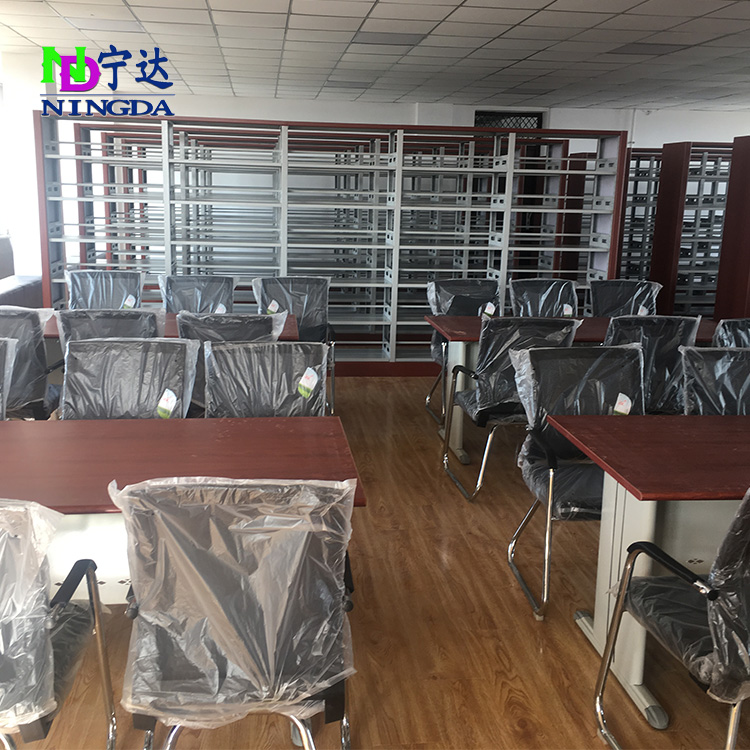 鋼木書架、閱覽桌椅